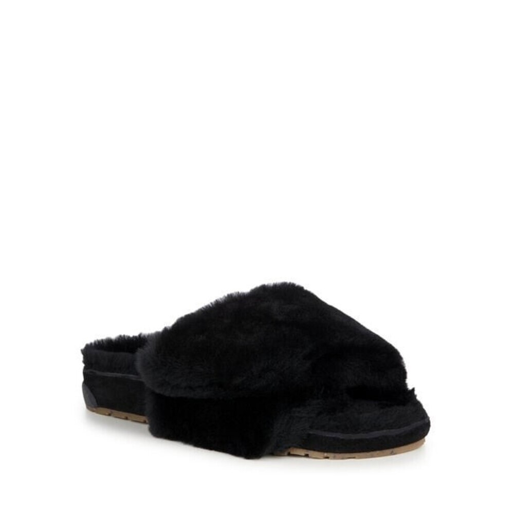 EMU Australia Musica W12592-001 Slippers Womens 6 Black Sheepskin Slide JOBB1991